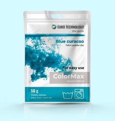 Серия ColorMax &laquo;Blue curacao&raquo; бирюзовая краска-краситель для ткани, 50 г cm-09 фото