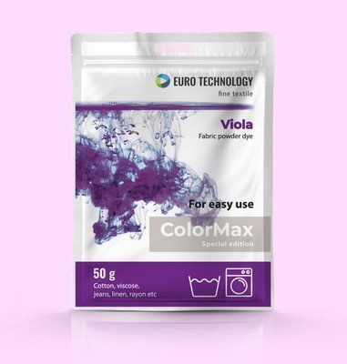 Серия ColorMax &laquo;Viola&raquo; фиолетовая краска-краситель для ткани, 50 г cm-10 фото