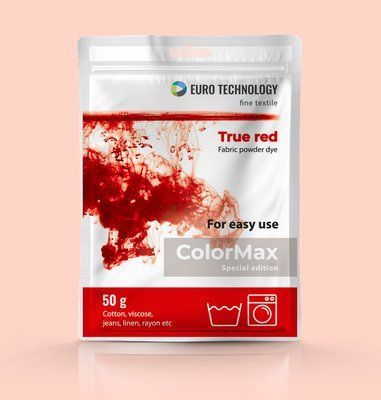 Серия ColorMax &laquo;True red&raquo; красная краска-краситель для ткани, 50 г cm-14 фото