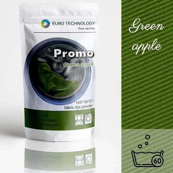 Серія Promo "Green apple" зелена низькотемпературна фарба-барвник, 30 г P-001-greenap фото