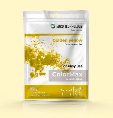 Серия ColorMax &laquo;Golden yellow&raquo; желтая краска-краситель для ткани, 50 г cm-16 фото