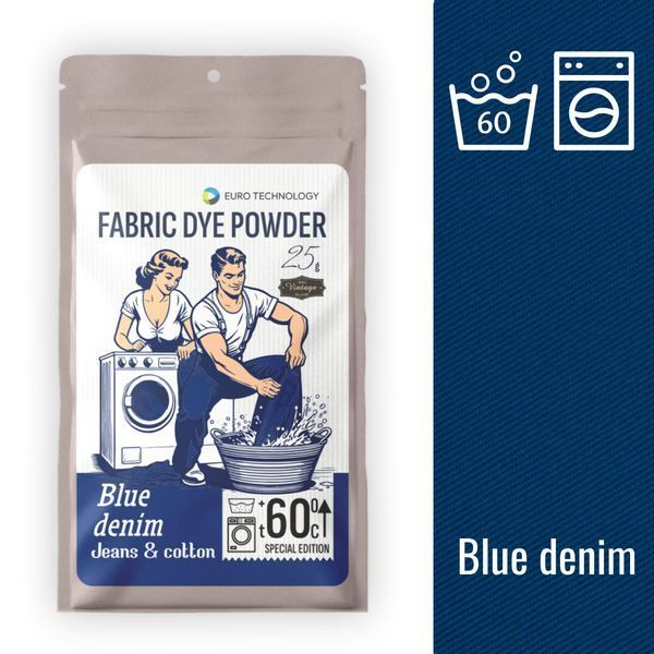 &laquo;Blue denim&raquo; джинсова синя низькотемпературна фарба-барвник SE-019 фото