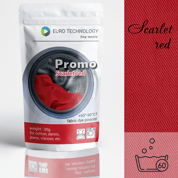 Серія Promo "Scarlet red" червона низькотемпературна фарба-барвник, 30 г P-001-scar фото