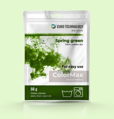 Серия ColorMax &laquo;Spring green&raquo; зеленая краска-краситель для ткани, 50 г cm-18 фото
