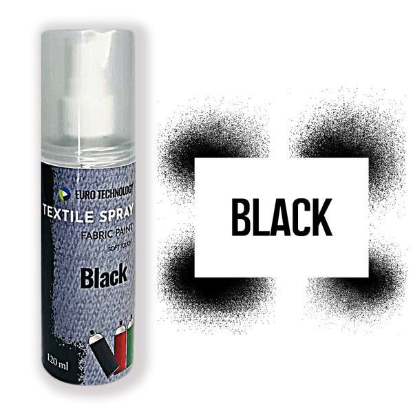 Спрей фарба для тканини &laquo;Black&raquo;, 120 мл sp-01 фото