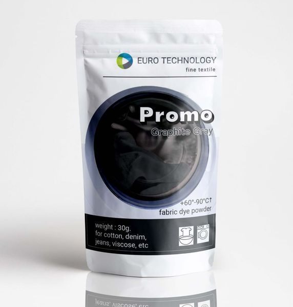 Серія Promo "Graphite gray" темно-сіра з синім відтінком низькотемпературна фарба-барвник Po-13 фото