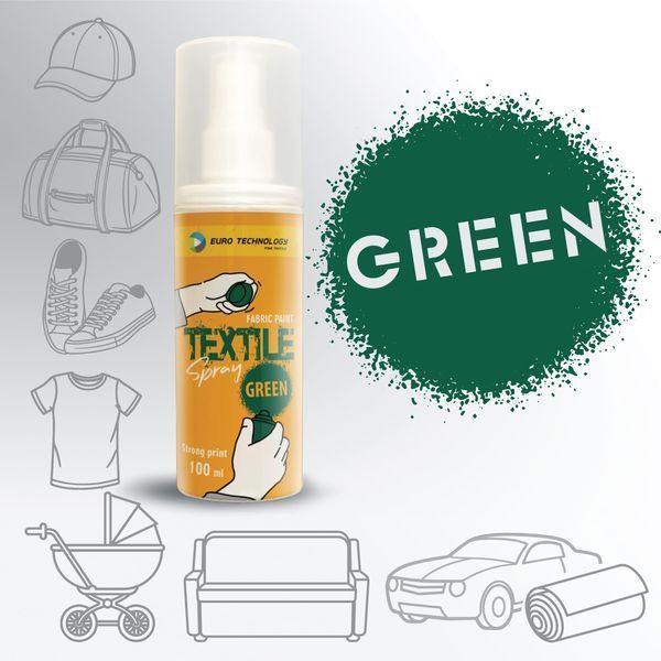 Спрей-краска для ткани &laquo;Green&raquo; 100 мл Sp-203 фото