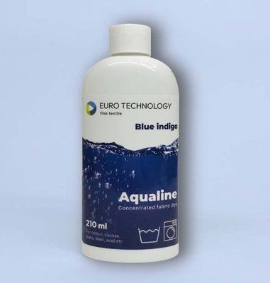 Cерия Aqualine &laquo;Blue indigo&raquo; синий индиго краска-краситель для ткани (жидкий концентрат), 210 мл Aq-05 фото