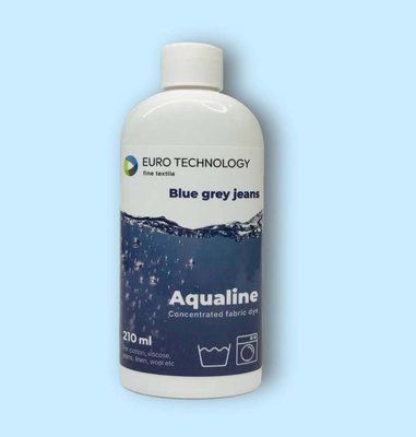 Cерия Aqualine &laquo;Blue grey jeans&raquo; сине-серый краска-краситель для ткани (жидкий концентрат), 210 мл Aq-07 фото