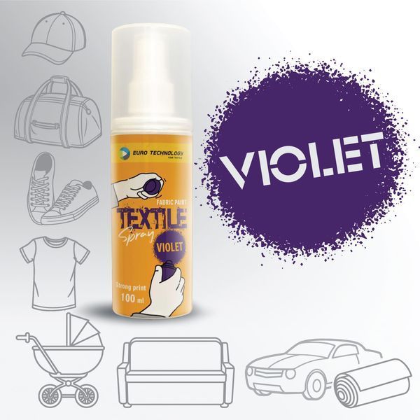 Спрей-фарба для тканини &laquo;Violet&raquo; 100 мл Sp-211 фото