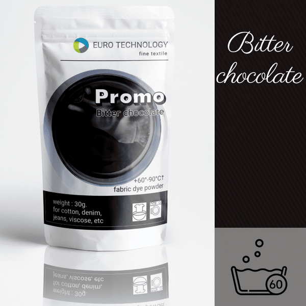 Серія Promo "Bitter chocolate" темно-коричнева низькотемпературна фарба-барвник, 30 г Р-001-bchoc фото