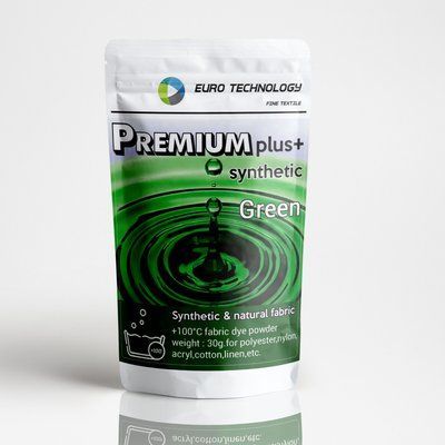 Серия Premium Plus "Green" темно-зеленая краска-краситель для синтетической ткани, 30 г Pp-003 фото