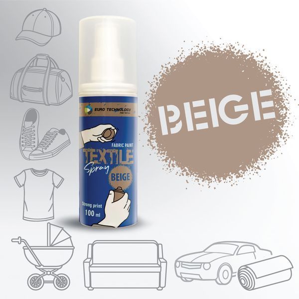 Спрей-фарба для тканини &laquo;Beige&raquo; 100 мл Sp-212 фото