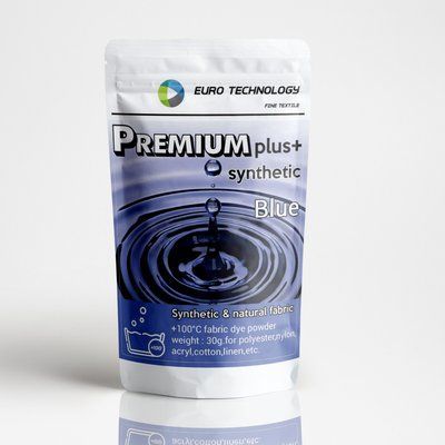 Серия Premium Plus "Blue" синяя краска-краситель для синтетической ткани, 30 г Pp-004 фото