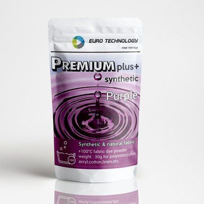 Серия Premium Plus "Purple" пурпурно-бордовая краска-краситель для синтетической ткани, 30 г Pp-005 фото
