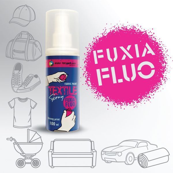 Спрей-краска для ткани &laquo;Fuxia fluo&raquo; 100 мл Sp-214 фото