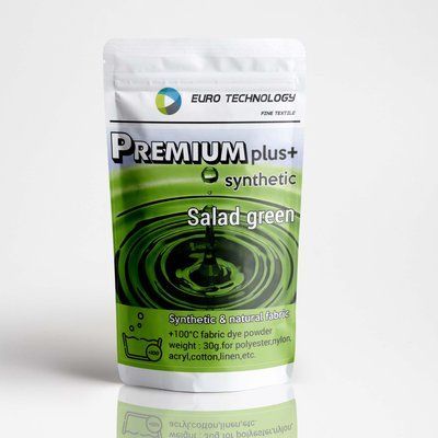 Серия Premium Plus "Salad green" зеленая краска-краситель для синтетической ткани, 30 г Рр-013 фото