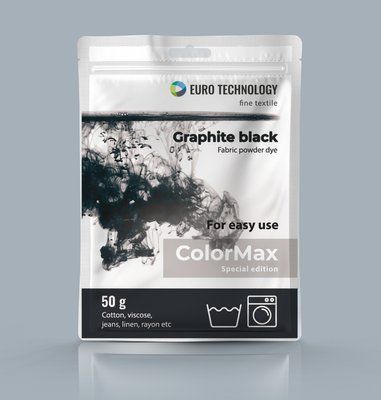 Серия ColorMax &laquo;Graphite black&raquo; черная краска-краситель для ткани, 50 г cm-02 фото