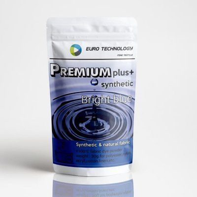 Серия Premium Plus "Bright blue" яркая синяя краска-краситель для синтетической ткани, 30 г Pp-014 фото