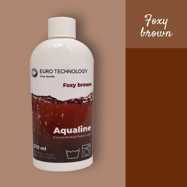 Cерія Aqualine &laquo;Foxy brown&raquo; коричневий фарба-барвник для тканини (рідкий концентрат), 210 мл Aq-19 фото