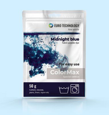 Серия ColorMax &laquo;Midnight blue&raquo; темно-синяя краска-краситель для ткани, 50 г cm-04 фото